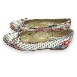 Amalfi by Rangoni Womens Size 7 Narrow Leather Flats Italy Artsy Shoes Luxury‎